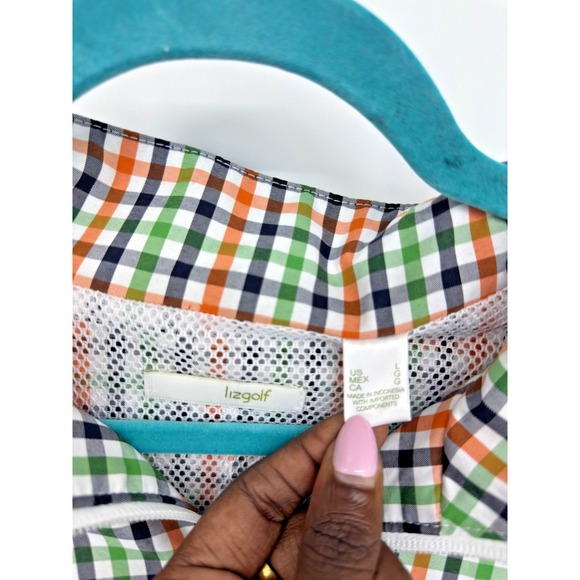 Liz Golf Quarter Zip Jacket Women's Size L Sportswear Athleisure Golfcore Preppy - Picture 3 of 6